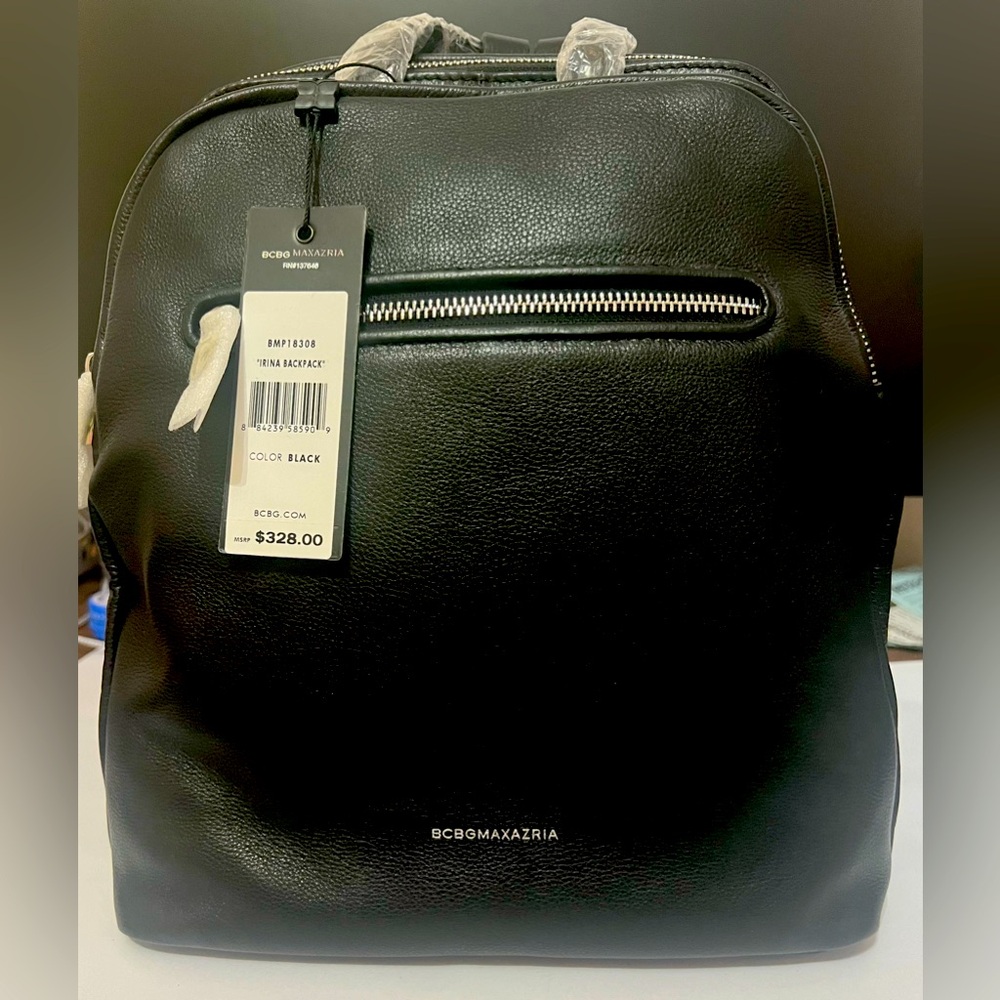 BCBGMaxAzria Black Irina Backpack purse.
